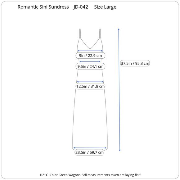 Romantic Sini Women's Green Knee-length Fit & Flare Sun Dress, Size: Large, New - Picture 8 of 8